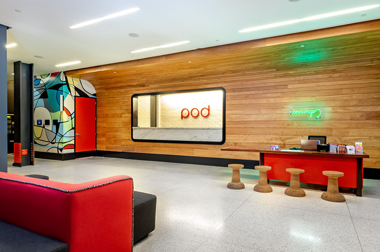 Picture: Lobby of Pod 39 Hotel